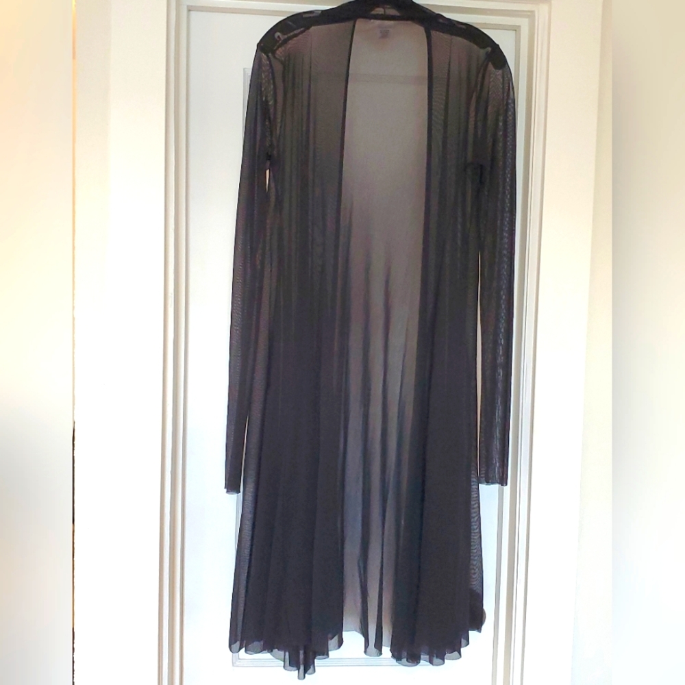 Black Sheer Duster/ Lingerie